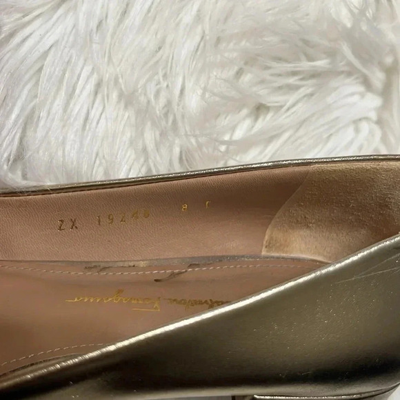 Salvatore Ferragamo - Zeri Golden pointed ballets - Picture 11 of 16